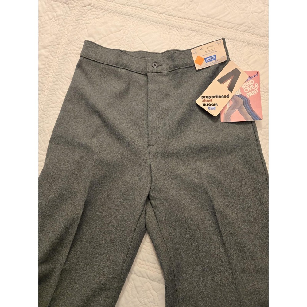 Levi's Bend Over Dress Pants Woman's Size 16S New Old Stock NOS NWT Gray Vintage